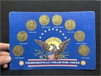 Shell Oil Presidential Collector Coins (8) On