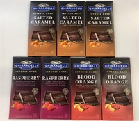 7 Assorted Ghirardelli Chocolate 100g Bars