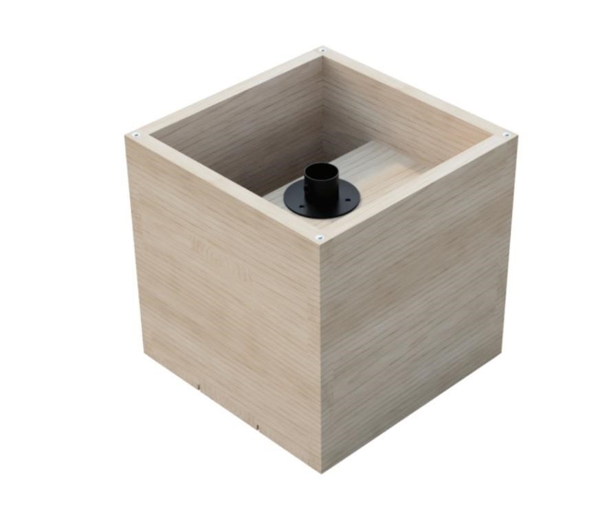 EXCELLO GLOBAL PRODUCTS - WOODEN PLANTER BOX WITH