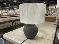 Grey and white table lamp