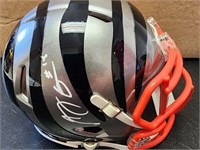 Signed AJ Green Mini Helmet COA BGS