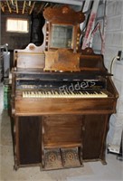 Victorian Staunton Oak Pump Organ by Imperial