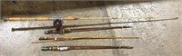 Antique Fishing Poles.