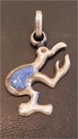 .950 Blue Stone bird pendant