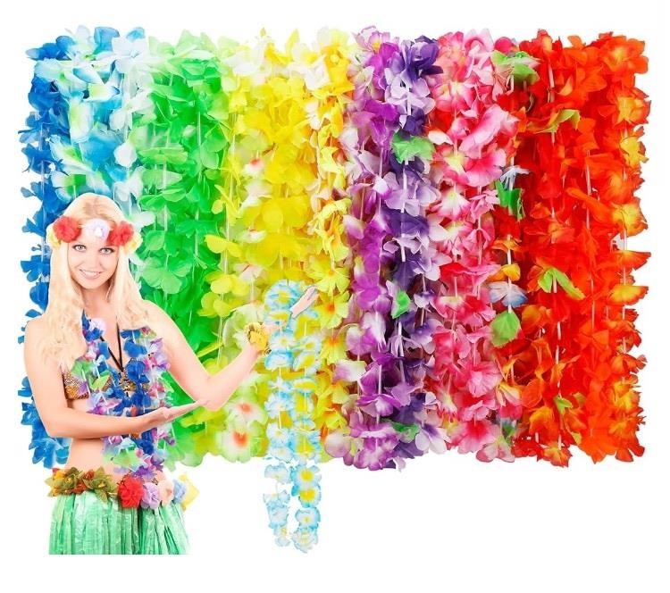 50 pack of hawaiin luau flowers