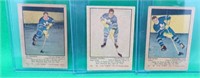 3x 1951-52 Parkhurst Leafs Sloan #87 Mackell #83