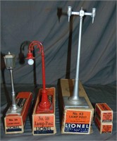 3 Unusual Boxed Lionel Lampposts