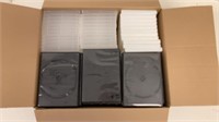 75 New Empty Dvd Cases Lot