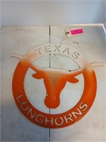 16" metal Texas longhorns decor