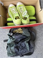 Size 11 Converse and Orvis and Neos Folding Boots
