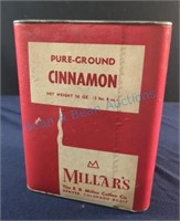 Millar's Cinnamon container