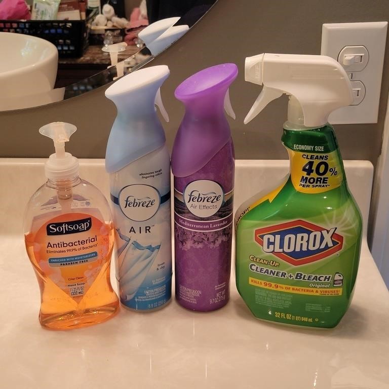 Bathroom Cleaner, Hand Doap & Fabreeze