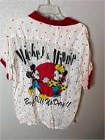 Vintage 1990s Mickey Mouse Rayon Bowling Shirt