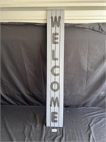 Large Wood Welcome Sign