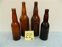 4 Clinton, IA. Beer Bottles