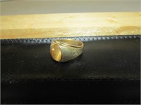 14kt Mens Gold Ring 7.3 Grams with Stone
