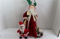 Christmas Decor Lot incl. Santa Toy