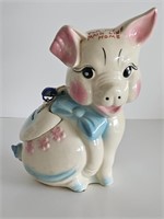 COOL VTG 1958 CERAMIC PIG/PIGGY BANK-WITH LOCK AND