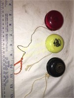 Lots of 3 vintage Duncan yo-yo's