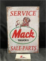 Mack Parts Metal Sign