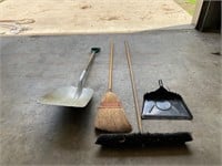 Shovels, Brooms, Dust Pan