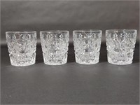 Set of Four Crystal Cocktail Glasses