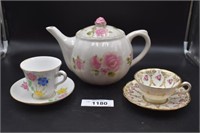 Teapot and Cups, saucers C&S England
