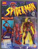 NIP 1994 Spiderman Carnage Toy Biz Figure