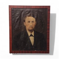 19th Century Folk Art Portrait of Gentleman