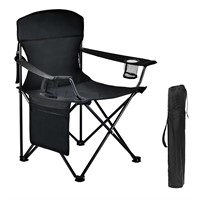 WUROMISE Large Portable Camping Chair - Steel Fram