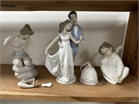 LOT OF LLADRO PORCELAIN ITEMS AS IS
