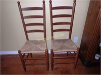 Two Casual Ladderback Chairs