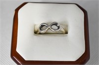 .925 Silver Eternity Ring Sz  8