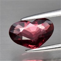 CERT VVS 1.39 ct Rhodolite Madagascar