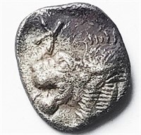 Kyzikos 450-400BC silver Obol Ancient Greek coin