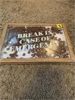 New 7 x 10 inches Break in Case of Emergency