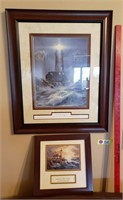 (1) FRAMED JOHN 8:12 VERSE /LIGHTHOUSE &  (1)