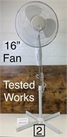 3 Speed 16" Oscillating Stand Fan