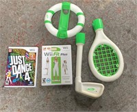 WII Fitness Accessories w/ Just Dance Game