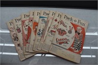 9 VTG "Pack-o-Fun" Magazines