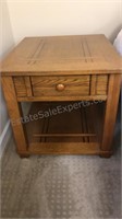Mission Style Oak Side Table 23” x 27” x 22 and