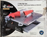 NOS The Tile Doctor 7” Wet Tile Saw