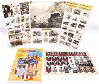 WWII TO DESERT STORM US POSTER PATCH & PHOTOS LOT