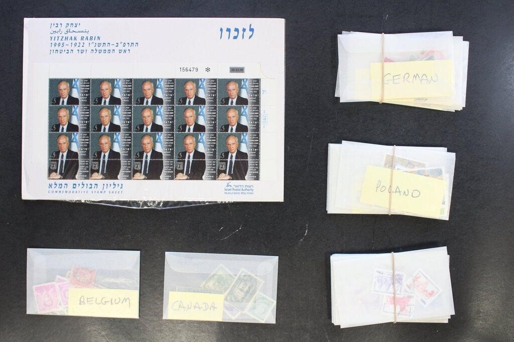 Worldwide Stamps in glassines, stockbook, etc - 10
