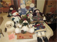 Snowman Collection & Basket