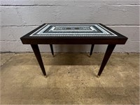 Mid Century Style Mosaic Tile Top Table