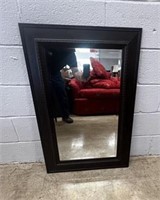Modern Beveled Edge Framed Mirror