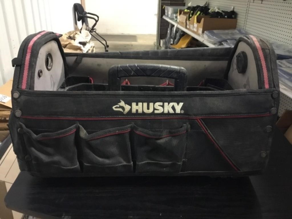 20" x 10" Black Husky Tool Bag w/Handle