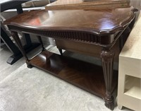 Vintage Dark Wood Entry Table