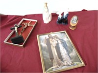 Religious Items, Cross, Figurines, Picture